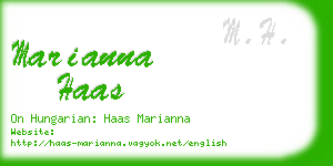 marianna haas business card